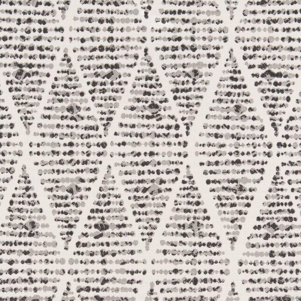 Grey Stain Resistant Performance Pet Friendly Abstract Diamond Print Upholstery Fabric by The Yard - SKU: Stein Pewter